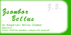 zsombor bellus business card